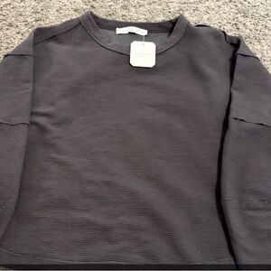 Altar'd State Charcoal Crewneck Sweater